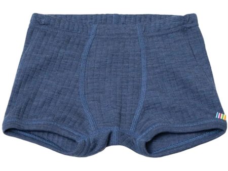 Joha Uld Blue Melange Boxershorts For Cheap