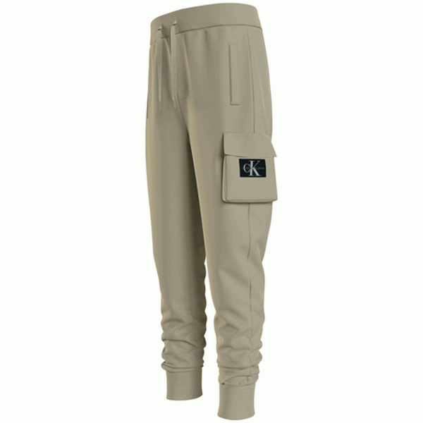 Calvin Klein Badge Cargo Sweatpants Wheat Fields For Discount