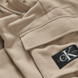 Calvin Klein Badge Cargo Sweatpants Wheat Fields For Discount