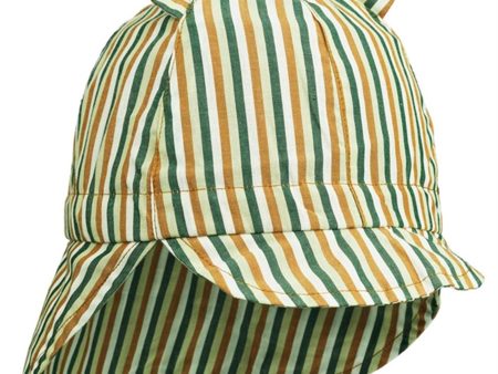 Liewood Gorm Solhat Stripe Dusty Mint Multi Mix on Sale