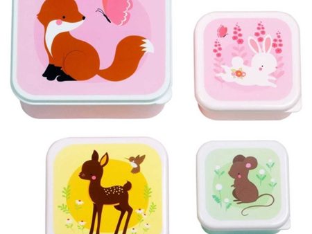 A Little Lovely Company Madkasse og Snackbox Forest Friends Sale