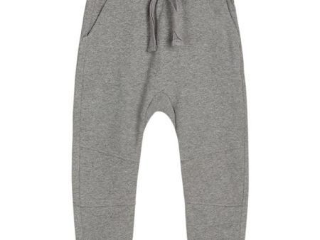 Hust & Claire Mini Light Grey Melange Georg Joggingbukser NOOS Online now