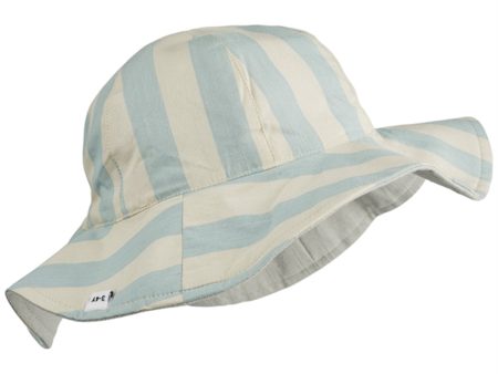 Liewood Amelia Solhat Stripe Sea Blue Sandy For Discount