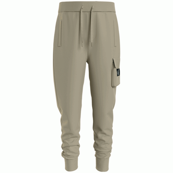 Calvin Klein Badge Cargo Sweatpants Wheat Fields For Discount