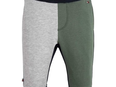 Tommy Hilfiger Baby Logo Colorblock Sweatpants Avalon Green Colorblock Cheap